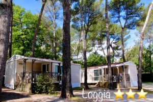 Mobilhome de camping en Provence